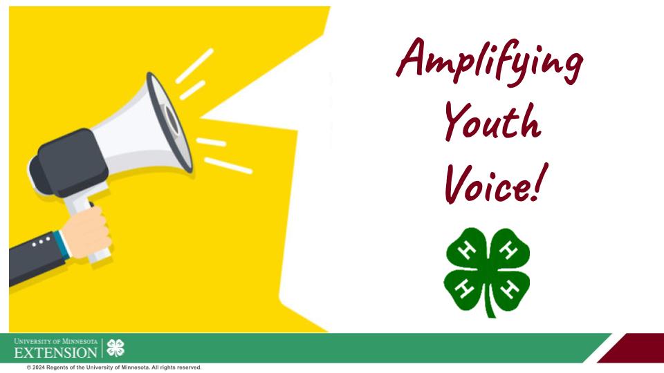 Welcome! You are invited to join a meeting: Annual 4-H Training - Amplifying Youth Voice!. After registering, you will receive a confirmation email about joining the meeting.