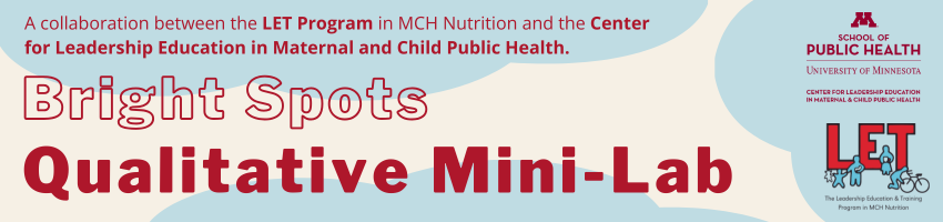 University of Minnesota School of Public Health Bright Spots Qualitative Mini-Lab